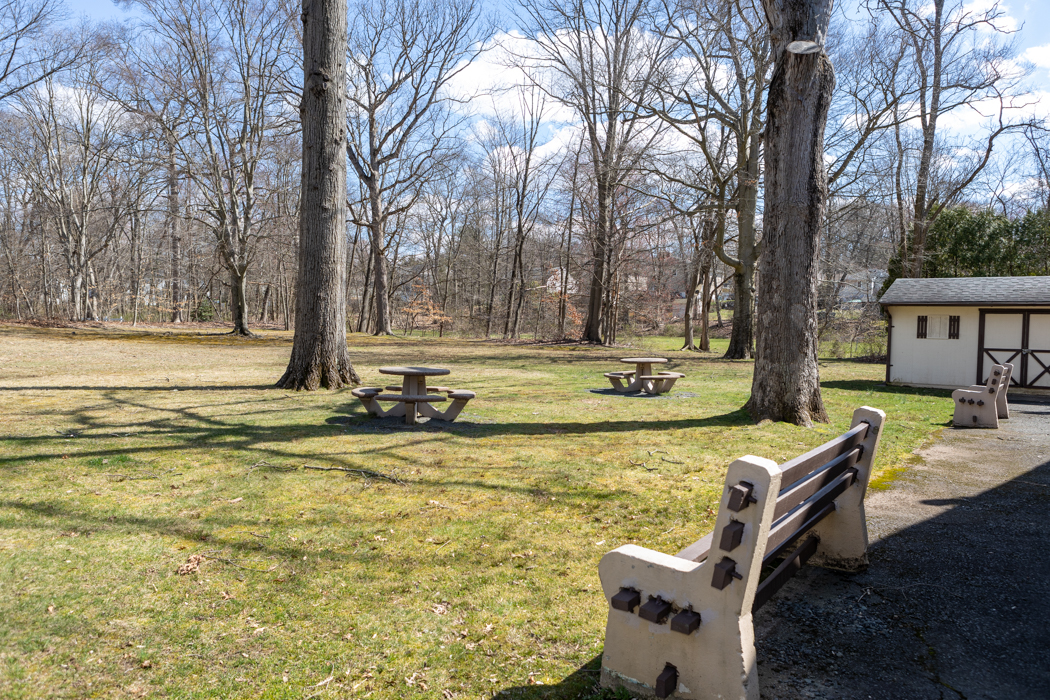 The clubhouse grounds